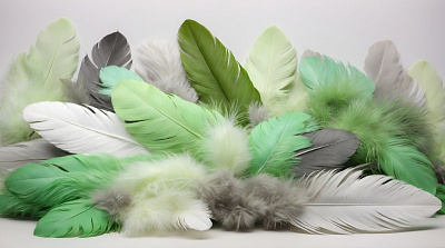 Панно AG-FT-020, Feathers, Design Studio 3D